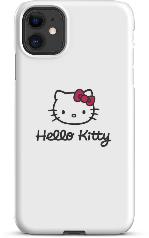 Hello Kitty Logo on White Background for iPhone 11