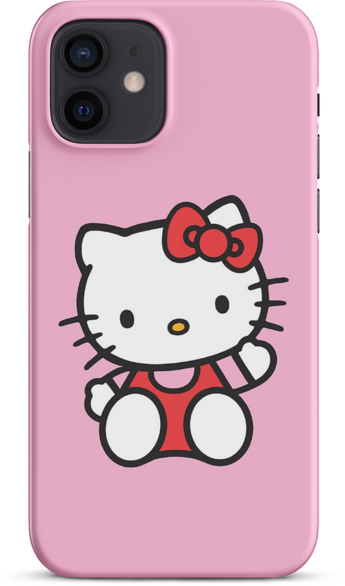 Hello Kitty on Pink Background for iPhone 12