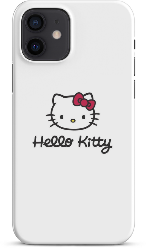 Hello Kitty Logo on White Background for iPhone 12