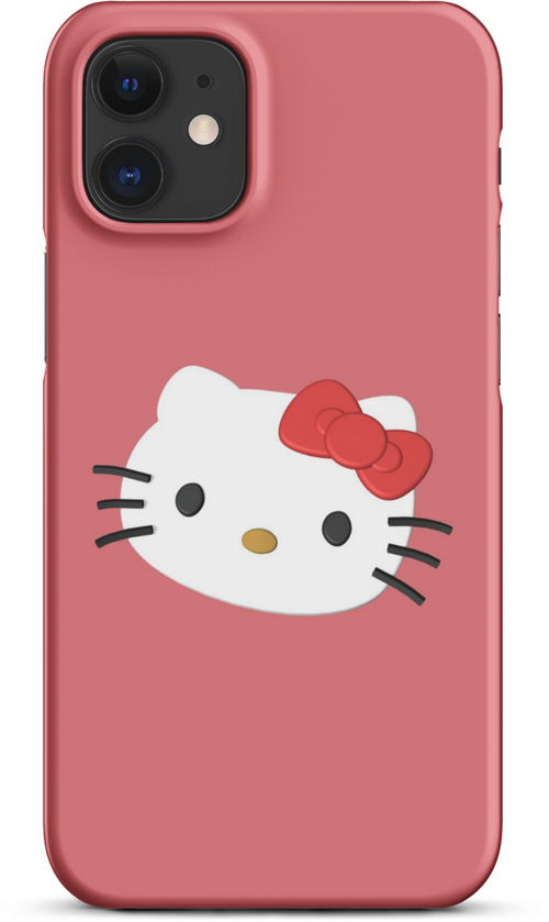 3D Hello Kitty on Orange Background Cover for iPhone 12 mini