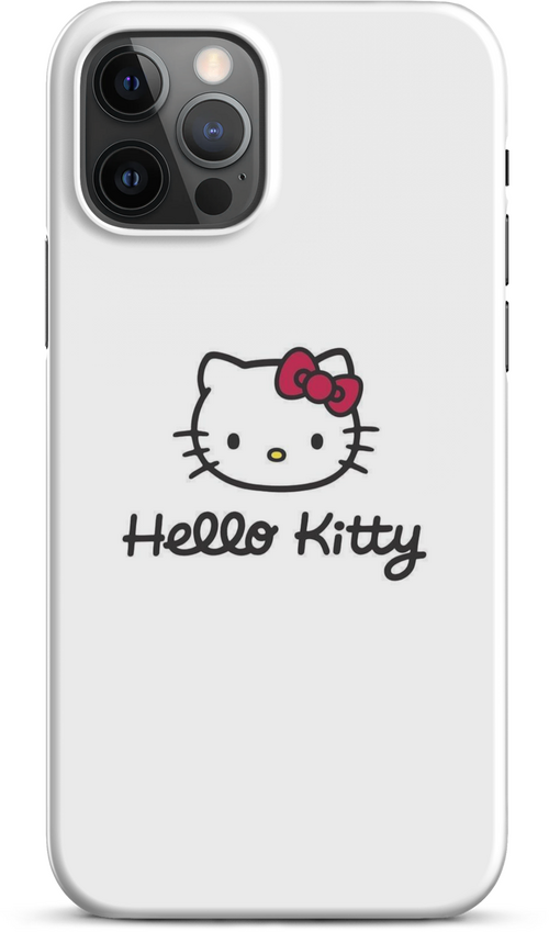 Hello Kitty Logo on White Background for iPhone 12 pro