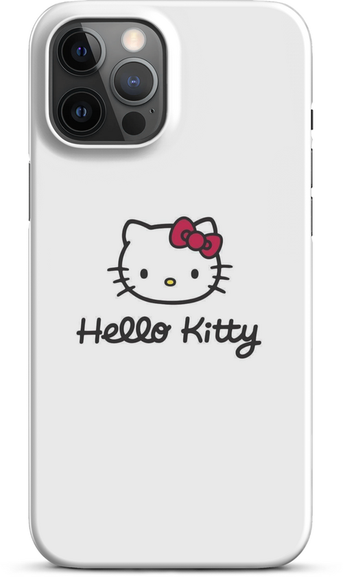 Hello Kitty Logo on White Background for iPhone 12 pro max