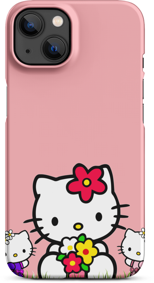 Hello Kitty on Pink Background for iPhone 13