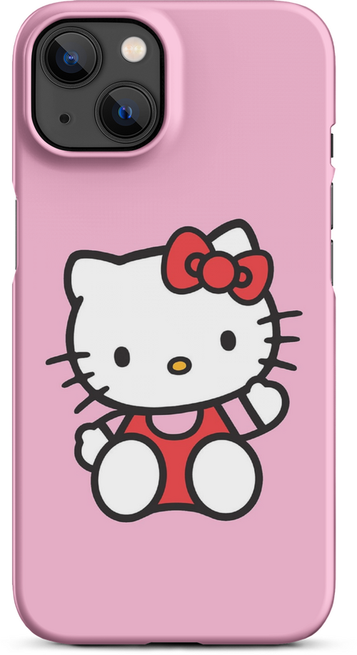 Hello Kitty on Pink Background for iPhone 13