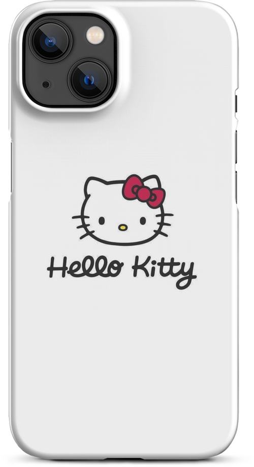 Hello Kitty Logo on White Background for iPhone 13