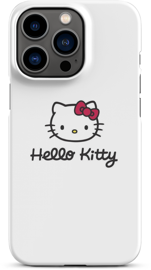 Hello Kitty Logo on White Background for iPhone 13 pro