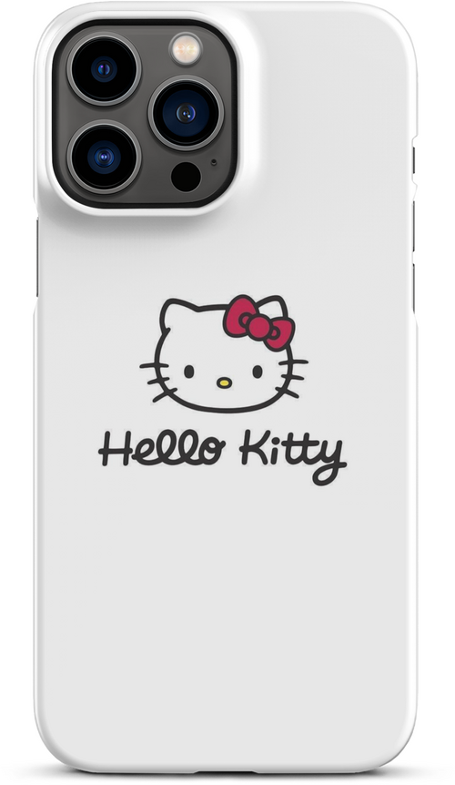 Hello Kitty Logo on White Background for iPhone 13 pro max