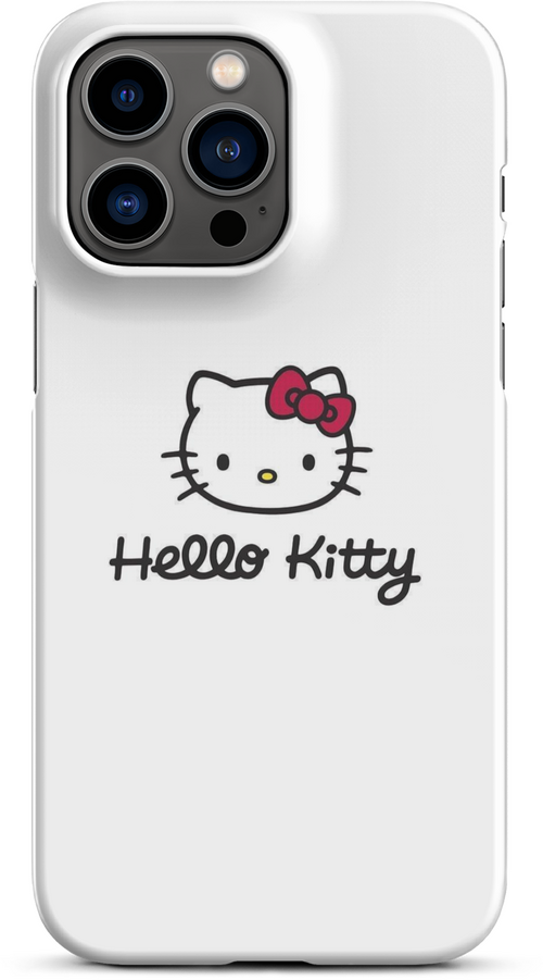 Hello Kitty Logo on White Background for iPhone 14 pro max