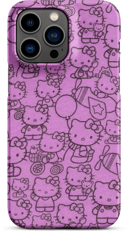 Hello Kitty Pink Pattern for iPhone 14 pro max