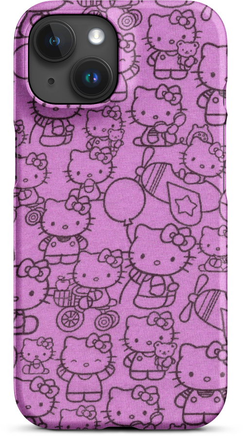 Hello Kitty Pink Pattern for iPhone 15