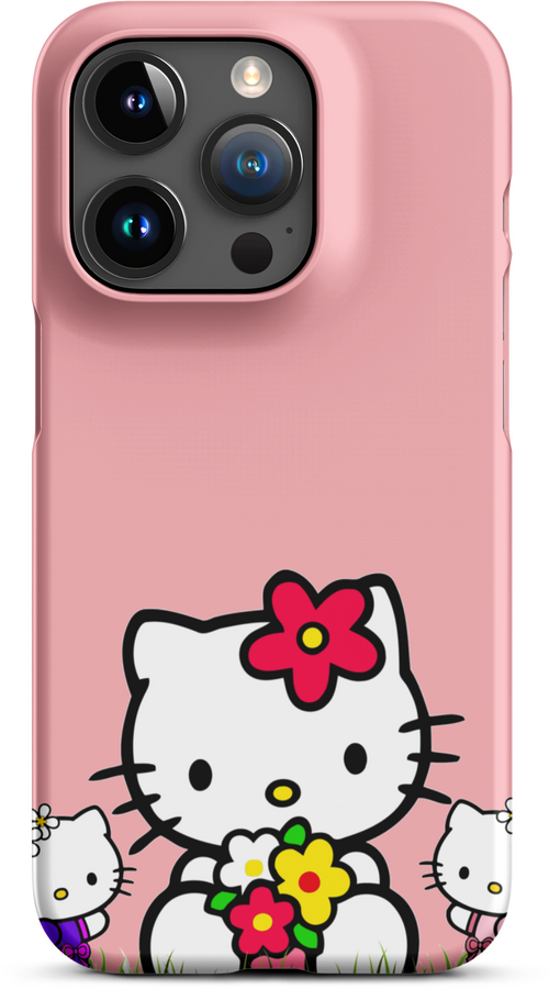 Hello Kitty on Pink Background for iPhone 15 pro