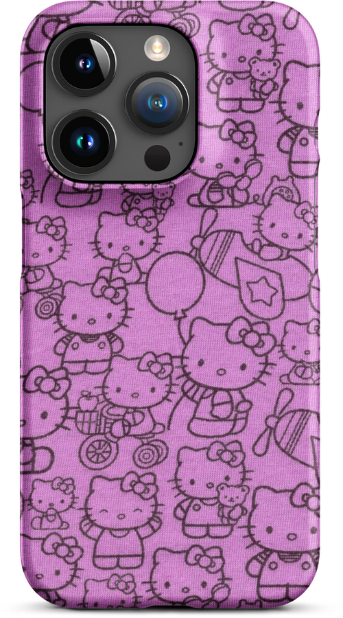 Hello Kitty Pink Pattern for iPhone 15 pro