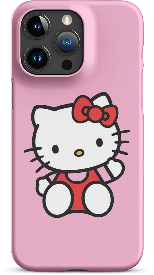 Hello Kitty on Pink Background for iPhone 15 pro max