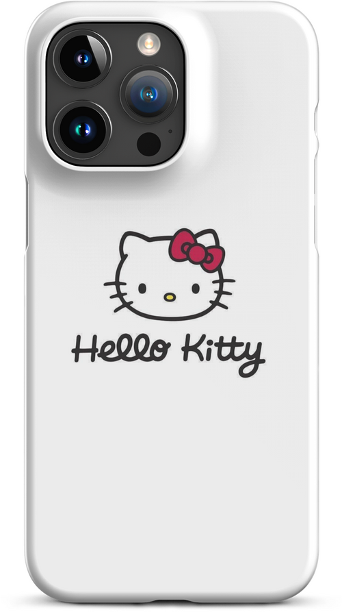 Hello Kitty Logo on White Background for iPhone 15 pro max