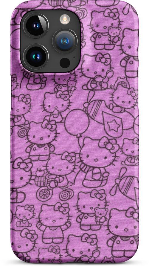 Hello Kitty Pink Pattern for iPhone 15 pro max