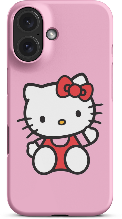 Hello Kitty on Pink Background for iPhone 16