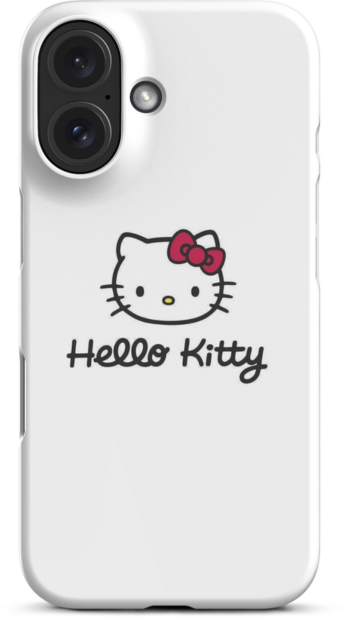 Hello Kitty Logo on White Background for iPhone 16