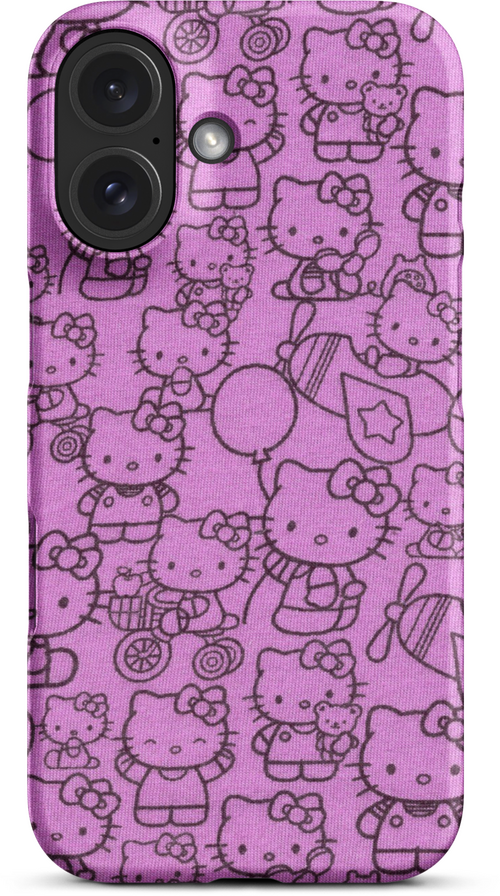 Hello Kitty Pink Pattern for iPhone 16