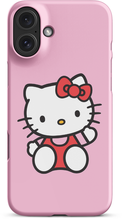 Hello Kitty on Pink Background for iPhone 16 plus