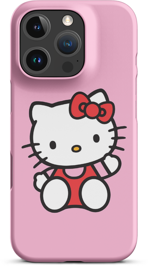 Hello Kitty on Pink Background for iPhone 16 pro