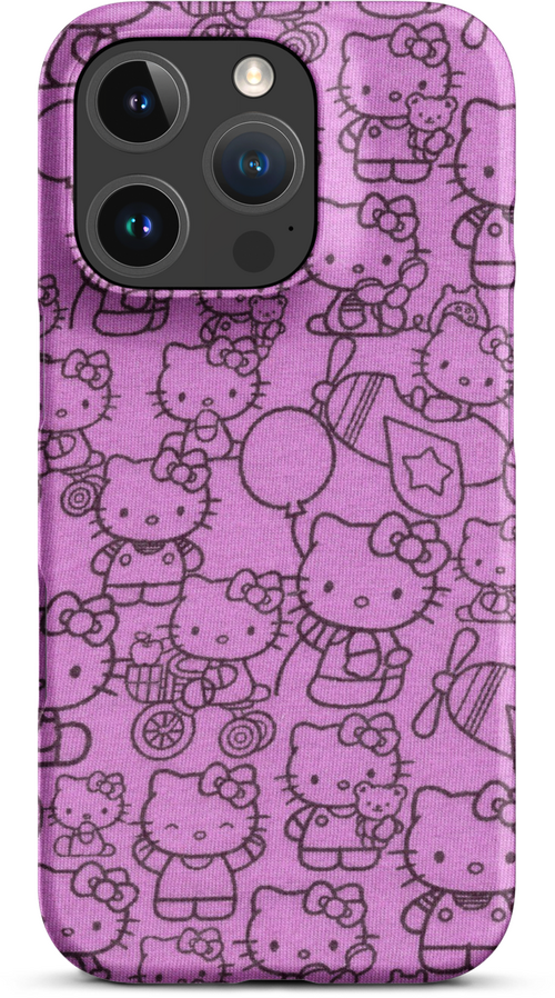 Hello Kitty Pink Pattern for iPhone 16 pro