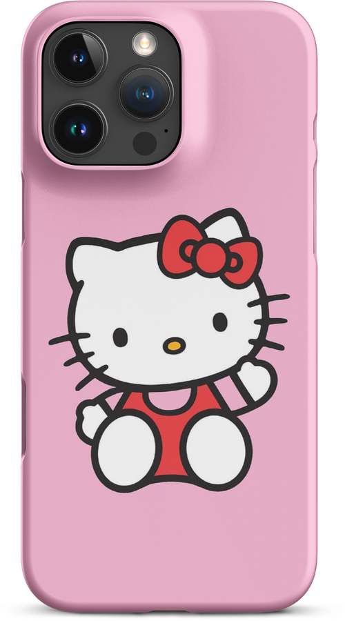 Hello Kitty on Pink Background for iPhone 16 pro max